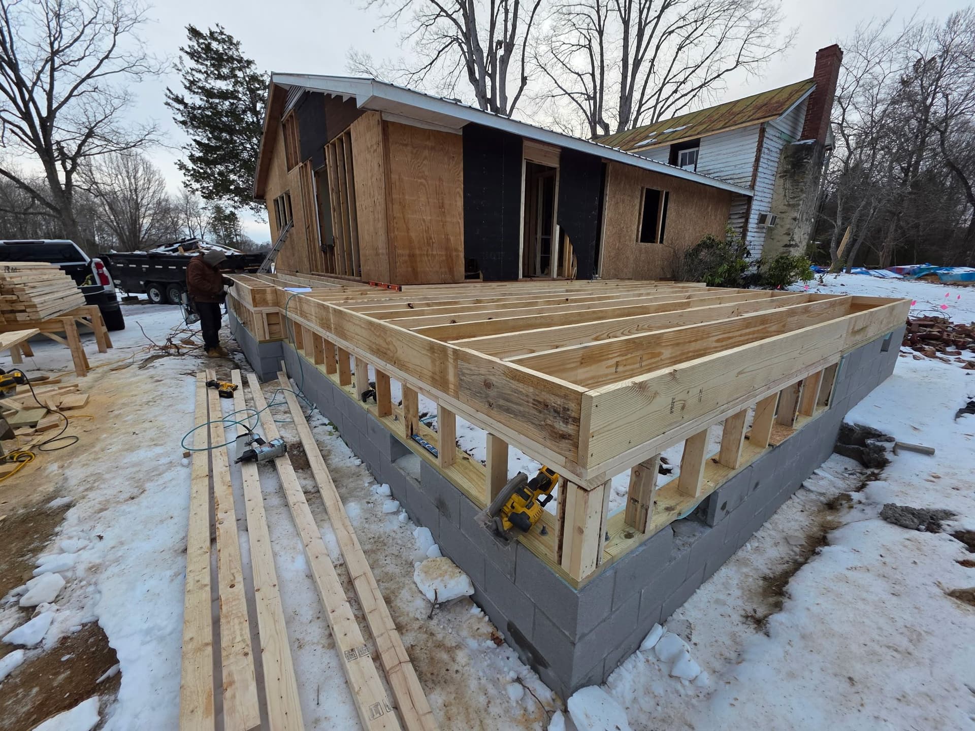 Exciting 1st Story Addition Taking Shape image