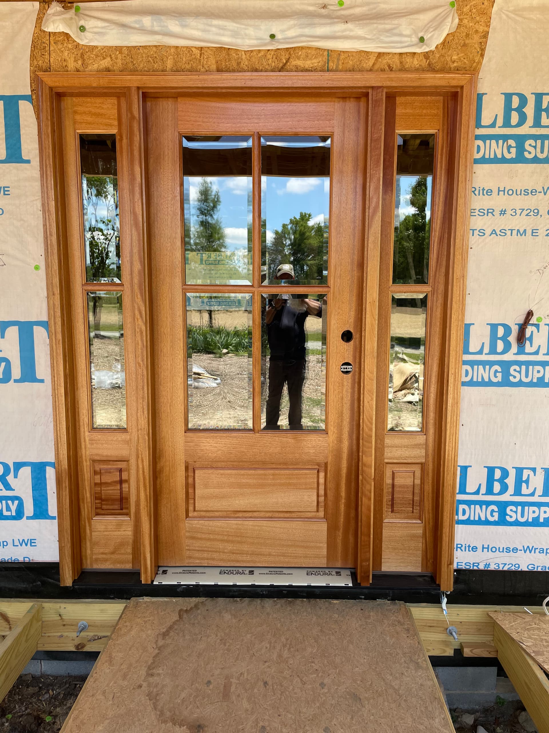 Mahogany Entry Doors on a 1910 Historic Home Remodel image